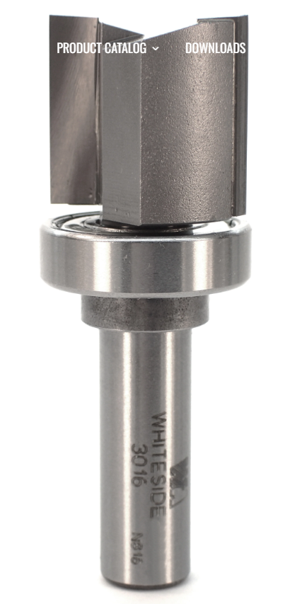 1-1/8"x1/2"Shank  Template Bit336
