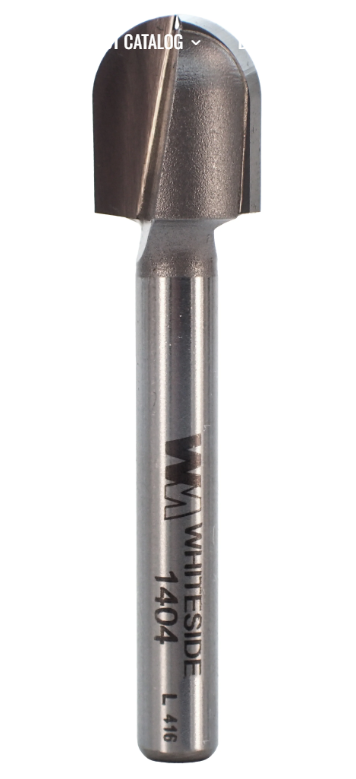1/2"Dx 1/4" Shank Round Nose m
