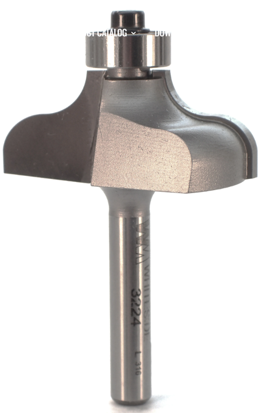 Ogee 1/4" x 1/4" Shank