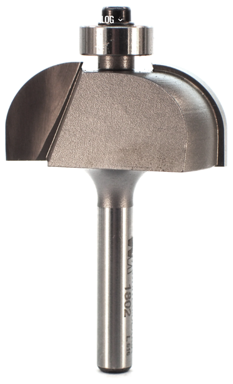 1/2" R x 1/4" Shank  Cove Bit