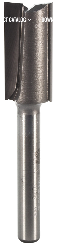 1/2"x1/4"x1" Shank Double Flute