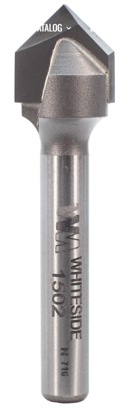 1/4"X 1/4" Shank V-Groove 90