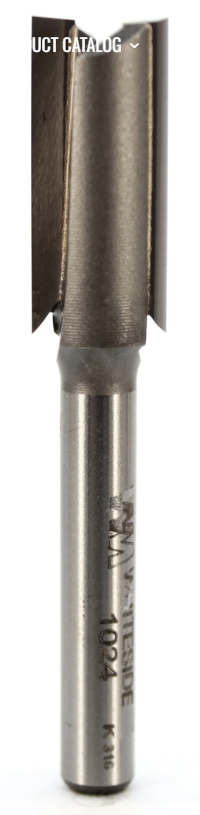 7/16"x1/4"x1" Shank Double Flute