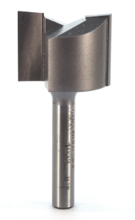 1"x3/4"x1/4"Shank Double Flute Straight Bit