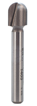 3/8"D x 1/4" Shank Round Nose Bit