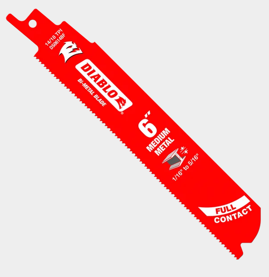 6" 14/18TPI Bi-Metal Reciprocating Saw Blade