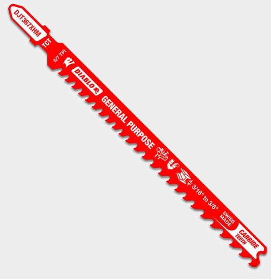 5-1/4" 5/7TPI Carbide Jig Saw Blade for General Purpose Cuts