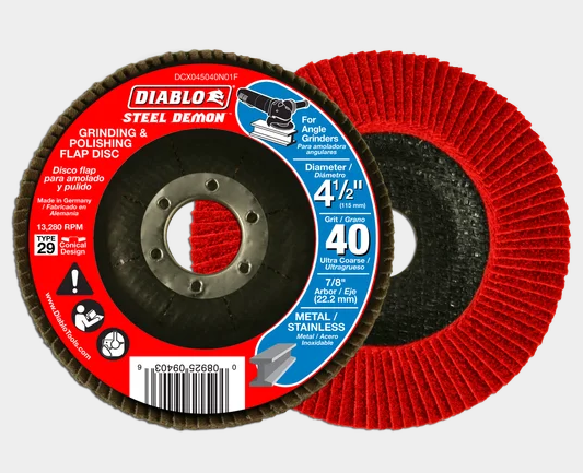 4-1/2" Steel Demon™ Flap Disc 40 Grit - Type 29