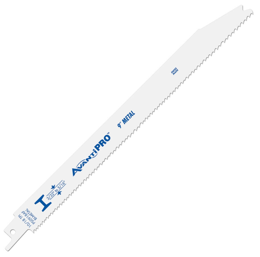 Avanti Pro™ Sawzall Blade - 9" 10/18 TPI Metal Cutting Reciprocating Saw Blade