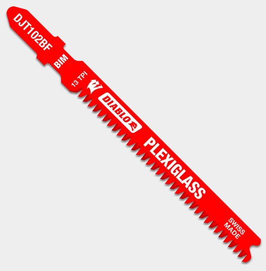 3-5/8" 13TPI Bi-Metal Jig Saw Blades for Plexiglass (5-pk)