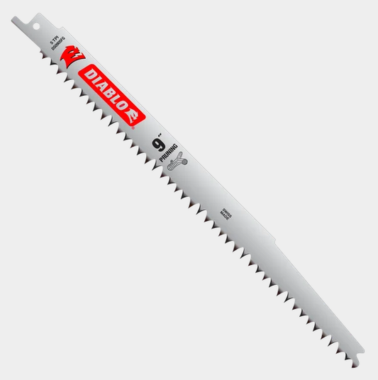 9" 5TPI Fleam Ground Reciprocating Saw Blades for Pruning (5-pk)