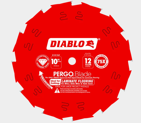 10" x 12-Teeth PergoBlade™ Saw Blade for Laminate and Wood Flooring