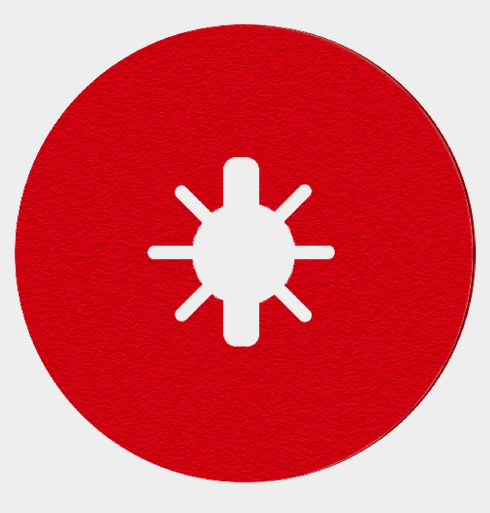 4-1/2" 24-Grit Fiber Discs for Metal (4-pk)