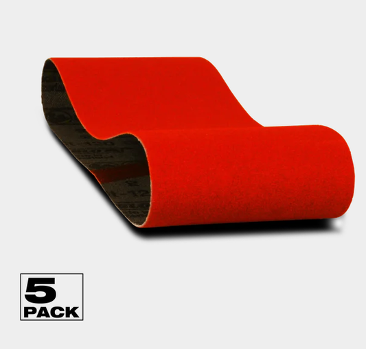 3" x 18" 80-Grit Sanding Belts (5-pk)