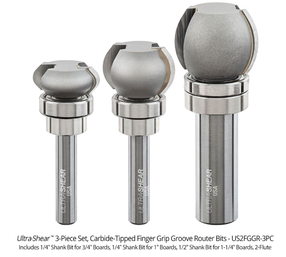 Finger Grip Groove Bit Round Carbide tipped