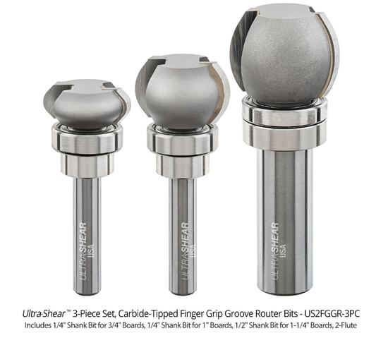 Finger Grip Groove Bit Round Carbide tipped