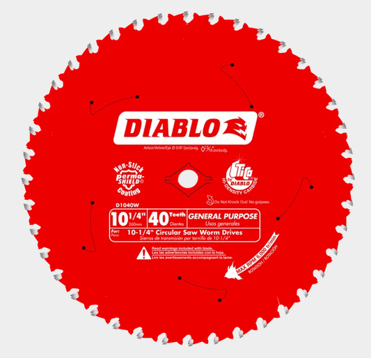 10-1/4" x 40-Teeth General Purpose Beam Saw Blade for Wood