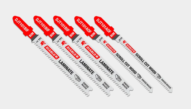 Bi-Metal Jig Saw Blade Set for Laminate Material (5-pc)