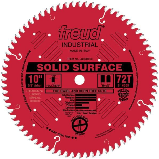 10" Solid Surface Blade