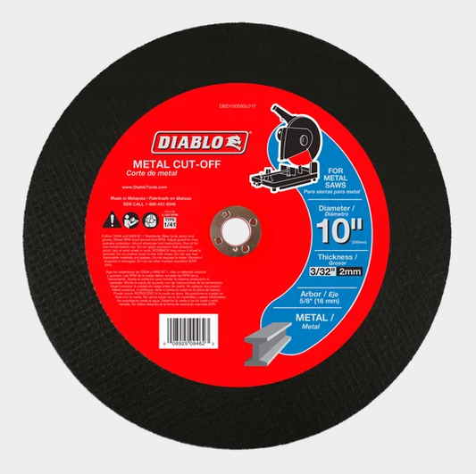 10" Metal Cut-Off Disc