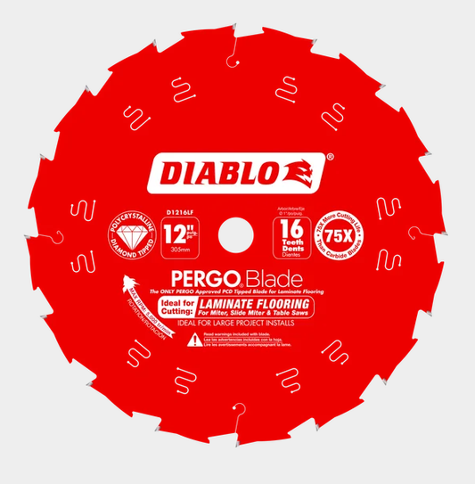 12" x 16-Teeth PergoBlade™ Saw Blade for Laminate and Wood Flooring