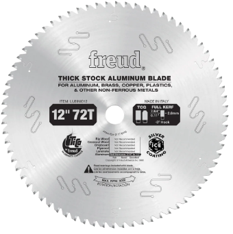 12" Thick Stock Aluminum Metal Blade