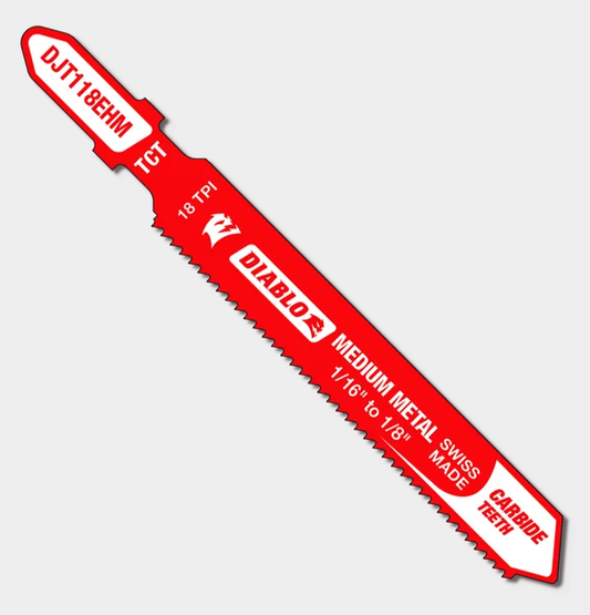 3-1/4" 18 TPI Carbide T-Shank Jig Saw Blade for Medium Metal