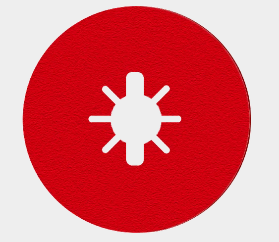 4-1/2" 50-Grit Fiber Discs for Metal (4-pk)