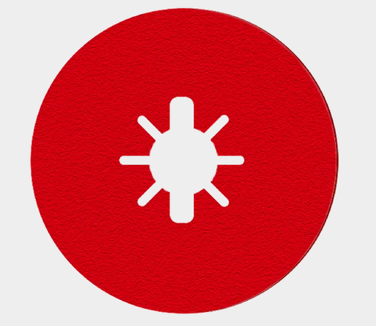 4-1/2" 50-Grit Fiber Discs for Metal (4-pk)