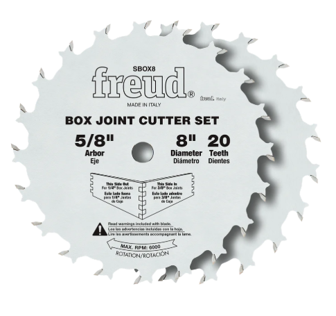 Freud 8" Box Joint Cutter Set
