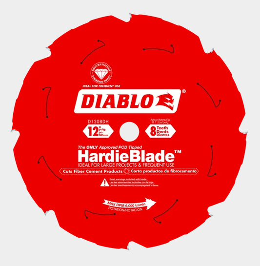 12" x 8-Teeth HardieBlade™ Saw Blade for Fiber Cement