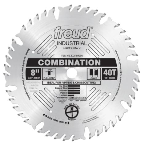 Freud 8" Combination Blade