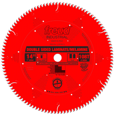 14" Double Sided Laminate / Melamine Blade