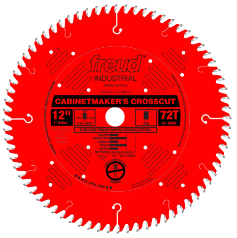 Freud 12x72x1 Cabinetmaker’s Crosscut Blade