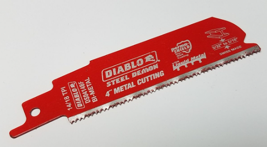 Diablo Steel Demon 4" 14/18 TPI Metal Cutting Sawzall Reciprocating Saw Blade