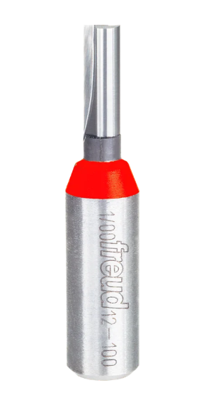 12-100 T1/4" (Dia.) Double Flute Straight Bit (Eclipse Grind)