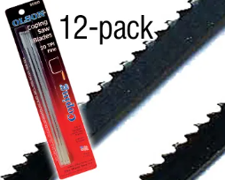 6.5″ Coping Saw Blades – .094.W x .018TH – 16TPI skip fine- 12 pack