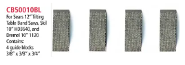 Cool Blocks Band Saw Blade Guide – 3/8″ x 3/8″ x 3/4″