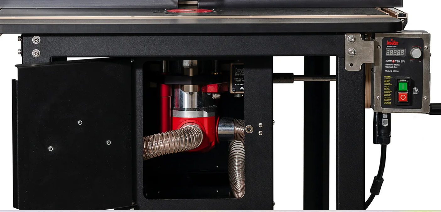 Jessem Pow-R-Tek SR Router Package with Dustbox, Hose, and Controls