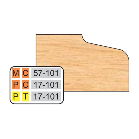 Freeborn PT-17-101 Door Edge Pro-line T-Alloy Tip - Top Cutter