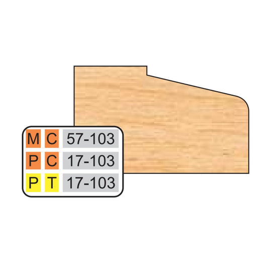 Freeborn MC-57-103 Door Edge Detail Top Cutter
