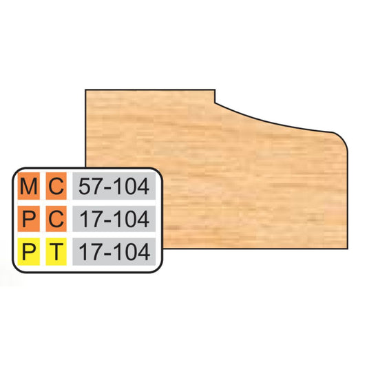 Freeborn MC-57-104 Door Edge Detail Top Cutter