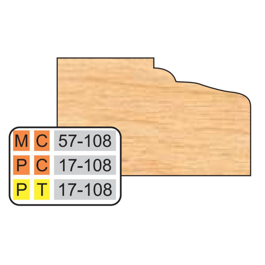 Freeborn MC-57-108 Door Edge Detail Top Cutter