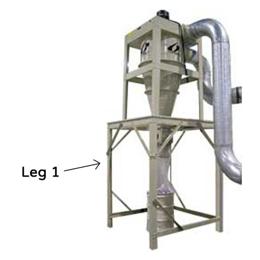15HP 3-Phase Outdoor Cyclone Dust Collector with Optional High Capacity Rotary Airlock