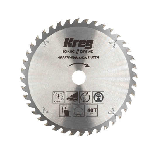 Kreg 6 1/2" Adaptive Cutting System 40-Tooth Thin Kerf Saw Blade