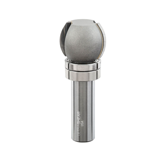 Woodpecker 2-Flute Carbide-Tipped Finger Grip Groove Bit, Round Profile