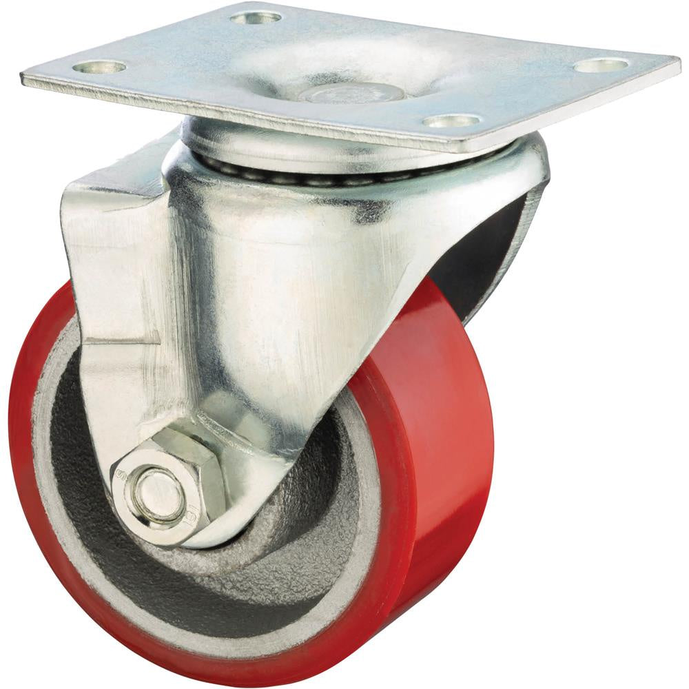 3" Black Rubber Swivel Caster