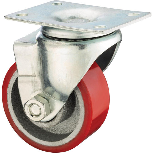 3" Black Rubber Swivel Caster