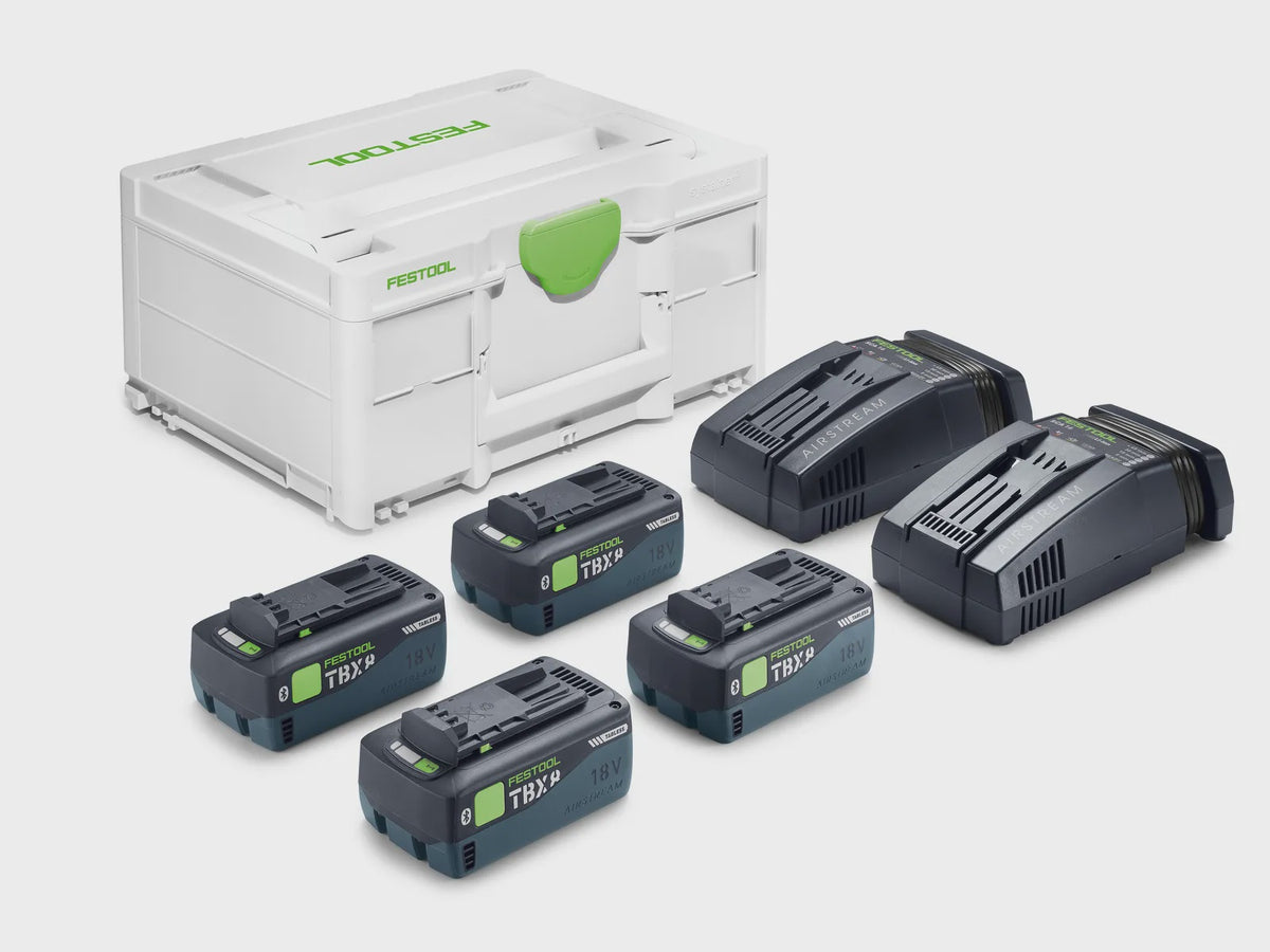 Festool 578947 Energy Set SYS18V 4xTBX8/2xSCA16 US