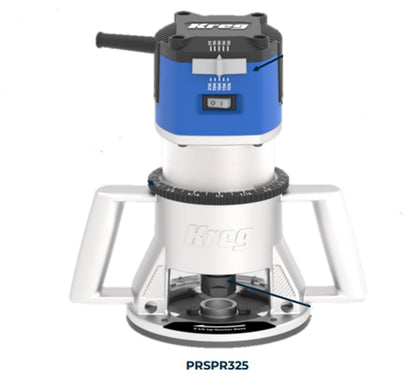 Kreg® 3 1/4 HP SureSpeed™ Fixed-Base Router PRSPR325